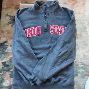 Ohio State oversized quarter zip size XXL